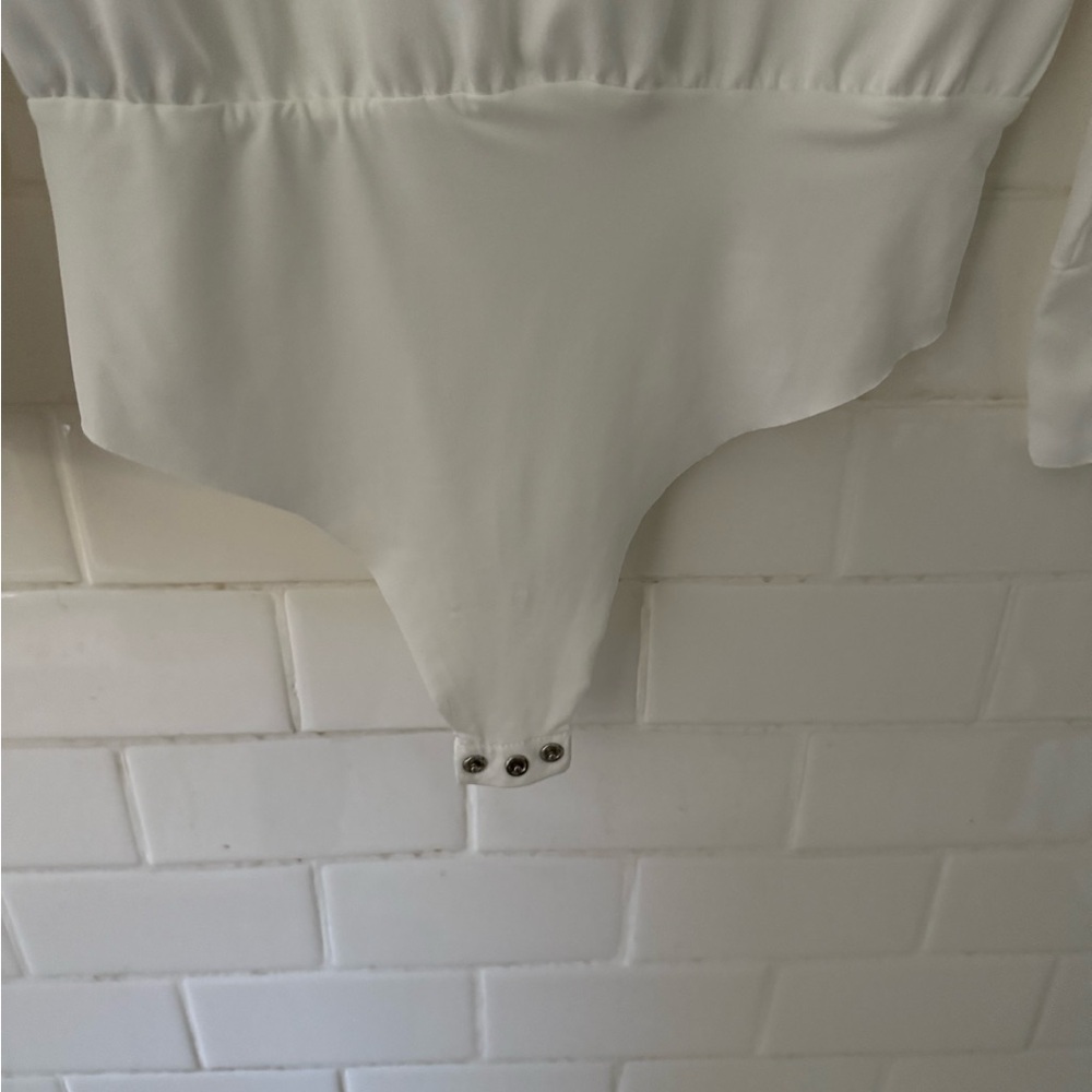 Zara Accessories White Long Sleeve Bodysuit - Picture 4 of 6